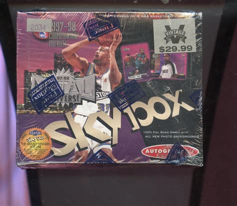 1997-98 fleer skybox metal universe championship preview basketball 30-box case|97 98 metal universe basketball cards.